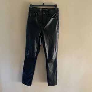 Veronica Beard Sleek Black Leather Pants, NEW!!!